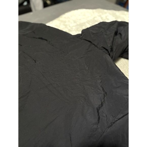 Pink Victoria Secret Womens Black Full Zip Medium Fleece Lined Jacket Hooded - Picture 7 of 8